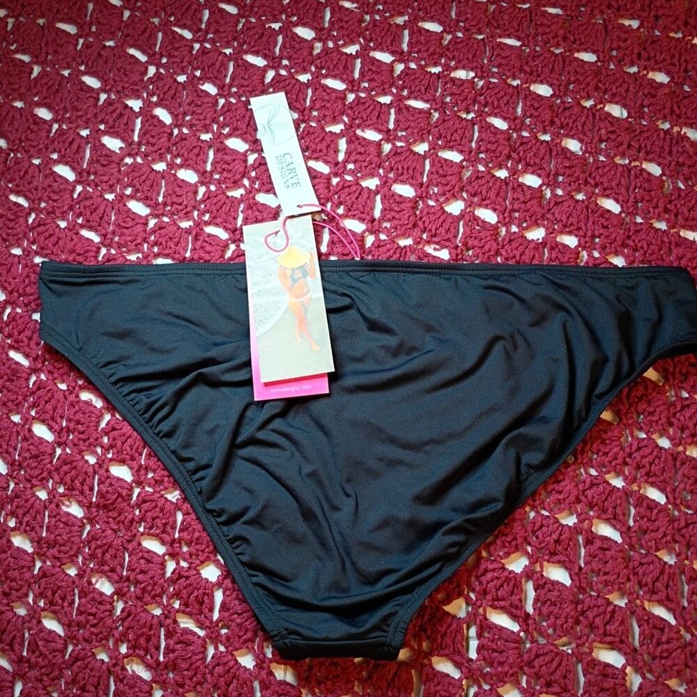 New With Tags Carve Black St. Barth Bikini Bottom Size XL Ladies size 12